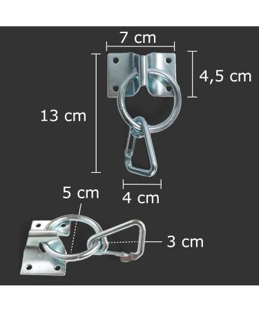 Buy Augtop Stainless Steel Fastening Hooks for Horses & Cattle - Includes Screws & Dowels | International Shipping - Buy Online on GoSupps.com