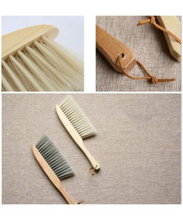 SANGDA Hand Broom Dusting Brush Bench Brushes Counter Duster Hand Brush with Wood Handle for Counter Hand Woodworking Gardening Furniture Drafting Fireplace Cleaning Sweeping(Yellow) - Buy Online on GoSupps.com