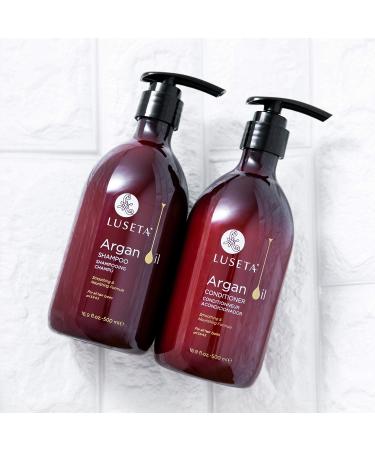 Luseta Sulfate Free Shampoo and Conditioner with Argan Oil - 16.9 Fl. Oz. (Pack of 2) - Buy Online on GoSupps.com