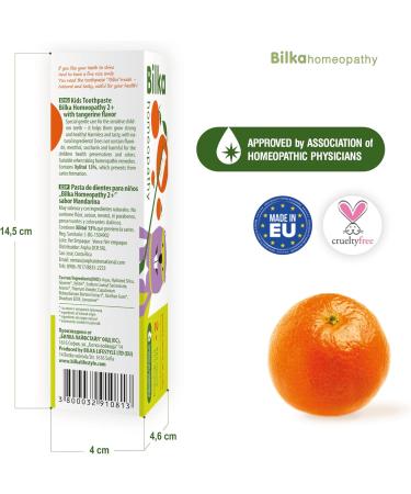 Buy Bilka Homeopathy Toothpaste for Children (2+ Years) - Fluoride-Free Sugar-Free Xylitol Mandarin Flavor - 50ml - Buy Online on GoSupps.com