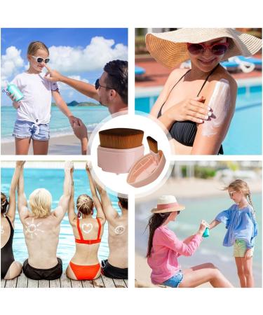 Sunscreen Brush for Kids - Compact Sun Cream Brush Sunscreen Applier - Sunblock Brush Set Sun Lotion Applicator with for Kids Boys Girls Pink - Buy Online on GoSupps.com