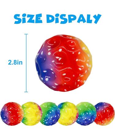 Yeahboom 6-Piece Astro Jump Ball Set | Original Mini Bouncing Balls for Kids | Perfect Party Gift & Space Toys | Colorful Fun for All Ages - Buy Online on GoSupps.com