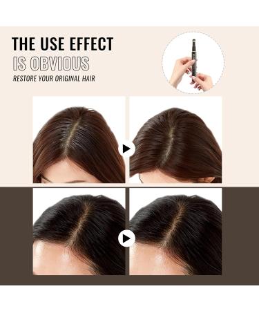 One Stroke Gray Hair Cover Pen | Hairline Filler & Root Touch-Up Stick | Quick Cover Black Dye for White Hair - Buy Online on GoSupps.com