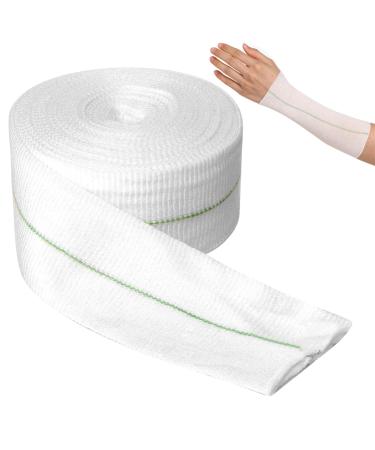 Tubular Bandage Elastic Sport Bandage 2inch x 32.8 feet Reusable Bandage Sleeve Stretch Dressing Retainer Tubular Elastic Gauze Bandage Stockinette Tubing for Arm Knees Legs