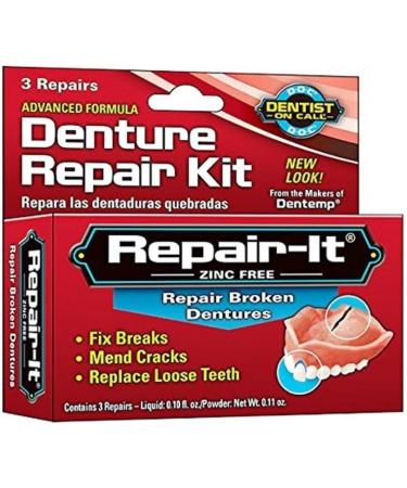 D.O.C. Repair-It Advanced Formula Denture Repair Kit 3 ea - Pack of 6 - Buy Online on GoSupps.com