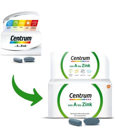 Centrum A to Zinc - 180 High-Quality Dietary Supplements for Complete Micronutrient Supply | Daily Wellness Boost | International Shipping Available - Buy Online on GoSupps.com