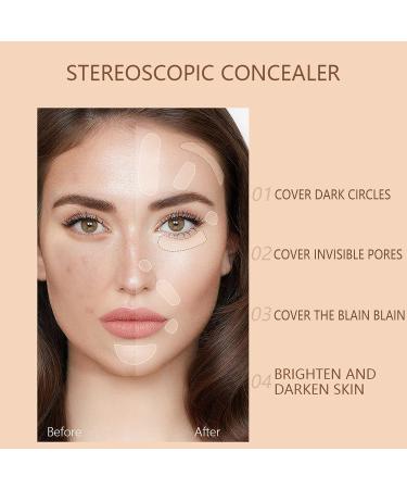 Flash Moment Silky Liquid Concealer - Full Coverage for Dark Circles & Acne - Hydrating Highlighter - 0.2 Fl Oz - Buy Online on GoSupps.com