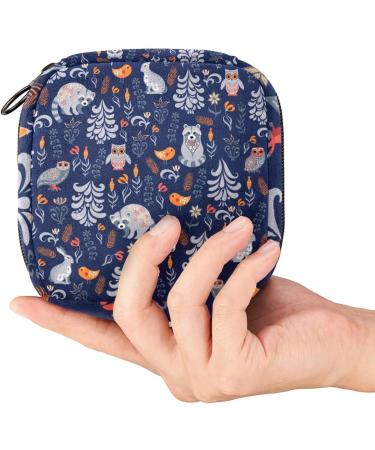Guantierendiy Sanitary Napkin Storage Bag Raccoon Leaves Pattern Menstrual Cup Pouch Nursing Pad Holder Tampon Bags Feminine Product Pouches Portable Period Kit Bag Color 5 - Buy Online on GoSupps.com