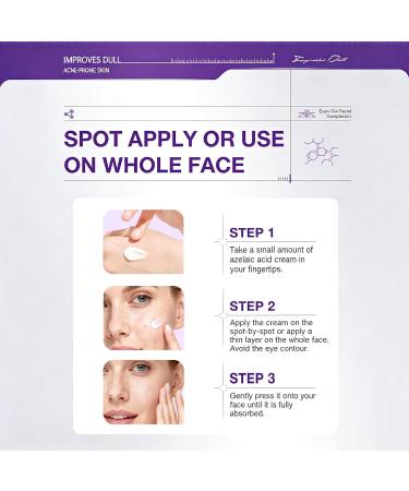 12% Azelaic Acid Cream for Face Acne Cream Azelaic Acid Serum for Acne & Post-Acne Marks Fades Acne Scars & Soothes Skin Regulates Sebum Production Suitable for Oily & Acne-prone Skin Care 1.69 OZ - Buy Online on GoSupps.com