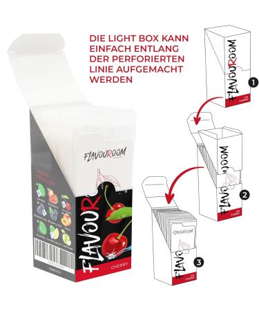 Flavouroom Premium 25 Set | Cherry Map Aroma Cards | Unforgettable Flavor & Taste | Includes Hash Storage for Cherry Leaves - Buy Online on GoSupps.com