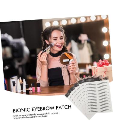 FOMIYES 30 pcs Black Artificial Creative Shaping Fake Supply Eyebrows Stickers Makeup Female Bionic Eyebrow 1 count (Pack of 1) Blackx3pcs - Buy Online on GoSupps.com