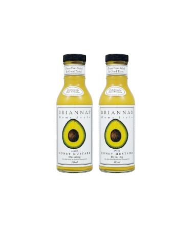 BRIANNAS Briannas Home Style Dijon Honey Mustard 355 ml Pack of 2
