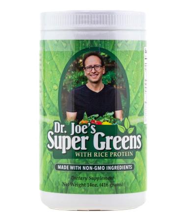 Dr. Joe's Super Greens - Vegan Green Superfood Powder with Rice Protein