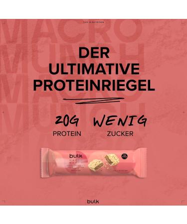 Bulk Macro Munch Protein Bar White Chocolate Peanut Butter 62 g Pack of 12 - Buy Online on GoSupps.com