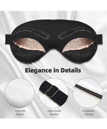 Eyelash Pattern Soft Sleep Eye Mask | Breathable Eye Patch for Women | Perfect for Travel & Relaxation - Buy Online on GoSupps.com