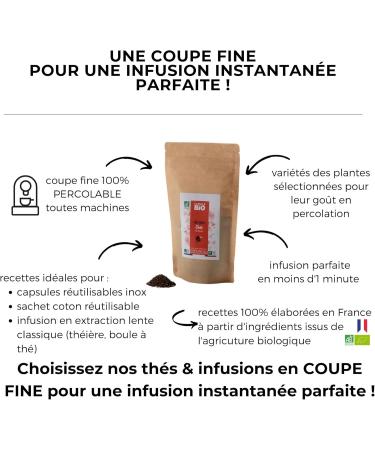 CAPSUL&BIO Organic Green Tea Mint Loose 125 g Bag - Instant Infusion Fine Cut Cold or Hot - 100% Natural Certified Organic In - Buy Online on GoSupps.com