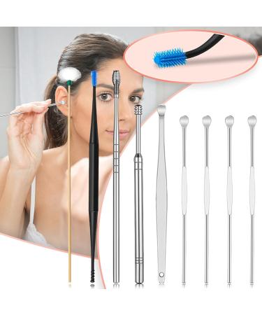 Stainless Steel Ear Wax Cleaning Tool Set - Innovative Spring Design for Gentle and Effective Ear Cleaning - One Size Fits All - Buy Online on GoSupps.com