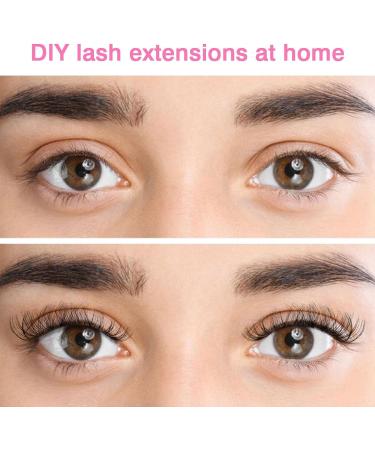 Poiuyoiu Cluster Lashes Kit D Curl | 100Pcs Mixed 8-16mm Individual False Eyelashes | Wispy Extensions with Bond & Seal Glue | Natural Look Reusable Fake Lashes | Ideal for Beginners - Buy Online on GoSupps.com