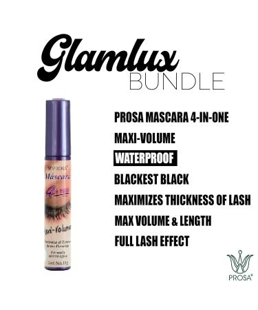 Beauty Bundle: Lash & Brow Growth Serum & Prosa Maxi 4-in-1 Mascara | Biotin Peptide Complex for Fuller Longer Lashes - Buy Online on GoSupps.com