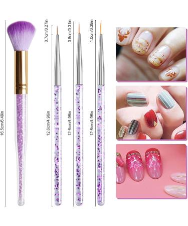 Kalolary 22pcs UV Gel Nail Art Brush Set - Nail Painting Tools for DIY Nail Art Designs - Buy Online on GoSupps.com