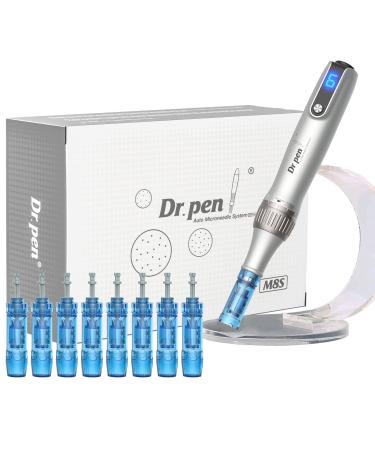 Dr.Pen Ultima M8S Microneedling Pen Professional  2023 Year Premium Microneedle Derma Auto Pen  Amazing Wireless Skin Pen for Face Body Beard  with 9 Cartridges 0.25mm