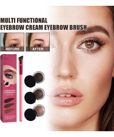 Home Eyebrow Care Kit 4d Laminated Anjoise 4D Laminated Brow Home-Grooming Kit Anjoise Eyebrow Pen Multi-Function Eyebrow Concealer Contour Brush 4D Hair Stroke Brow Stamp Brush (Light Brown) - Buy Online on GoSupps.com