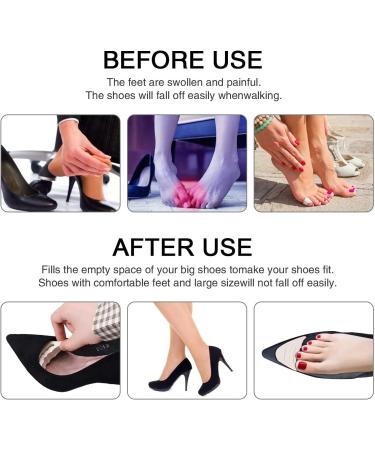 VIEEL Soft Sponge Big Toe Plug Foot Brace Pads - Adjustable Shoe Filler for Men & Women - Black - Buy Online on GoSupps.com