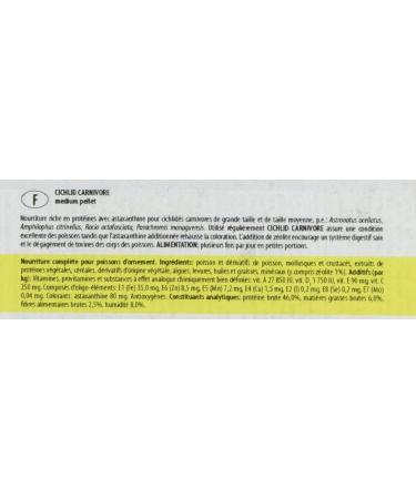 Cichlid Carnivore Medium Pellet 5L / 1.8kg - Color Enhancing Food for Large and Medium Sized Carnivorous Cichlids - Buy Online on GoSupps.com