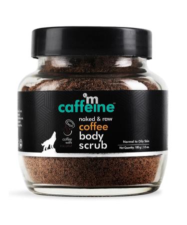 Exfoliating Coffee Body Scrub Powder Jar for Tan Removal&Soft-Smooth Skin|De-Tan Bathing Scrub With Coconut Oil Removes Dirt&Dead Skin From Neck Knees Elbows&Arms| All Skin Types-100Gm