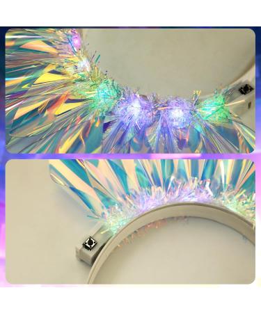 Light Up Headband Luminous Hairband Glowing LED Crown Headband Nightclub Headwear Flashing Headpiece Rave Hair Accessories for Women and Girls - Buy Online on GoSupps.com
