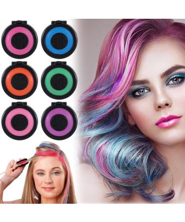Temporary Hair Color Powder - 6 Shades for Carnival Cosplay Parties & More | Vibrant Hair Coverage - Buy Online on GoSupps.com