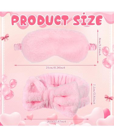 Jexine 24 Pcs Spa Headband Plush Sleep Eye Mask Bulk Set - Simple Style | Makeup Headband for Face Washing, Sleepover Party Supplies for Women - Buy Online on GoSupps.com