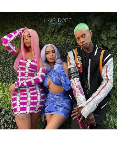 Buy Semi-Permanent Hair Dye - Intense Color Easy Application 100% Vegan & Cruelty-Free | Hair Juice by Hair Dope (Fab Fuchsia Mula Green Icy) - Lasts Up to 8 Washes - Buy Online on GoSupps.com