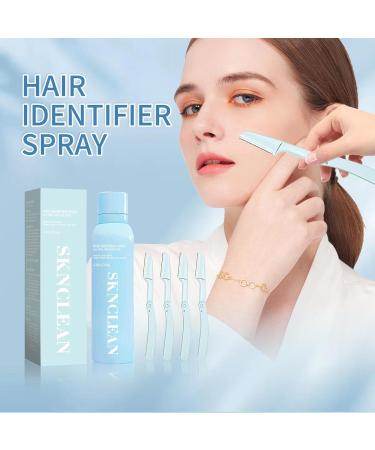 Hair Identifier Spray For Face Shaving | 3 Hair Identifier Spray | Skin Hair Identifier Spray With 12 Scraper | Hair Identifier Spray For Face Dermaplaning For Women Men - Buy Online on GoSupps.com