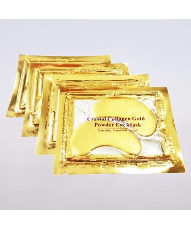 Crystal Collagen Gold Eye Masks - 10 Pairs Anti-Aging Moisturizing Eye Pads for Dark Circles & Puffiness - International Shipping Available - Buy Online on GoSupps.com