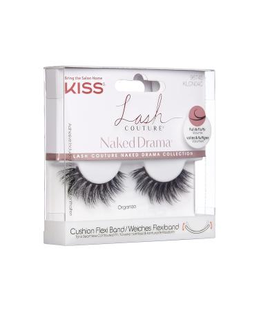 Kiss Lash Couture Naked Drama - Full & Fluffy Faux Mink Eyelashes with KISS Flexi Band & Glue | International Shipping Available - Buy Online on GoSupps.com