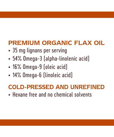 Nature's Way Organic Flax Oil  Super Lignan  16 Ounce 16 Fl Oz (480 ml) - Buy Online on GoSupps.com