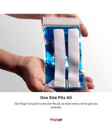 Magic Gel Finger Ice Pack - Cold Compression Sleeve for Arthritis Relief & Swelling | Finger & Knuckle Heating Pad with Metal Brace - One Finger One Thumb Keep Moving - Buy Online on GoSupps.com