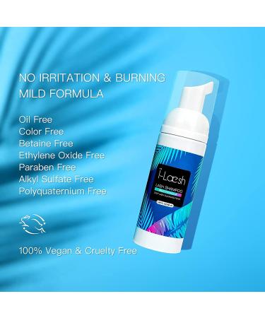 Lash Shampoo for Eyelash Extensions - i-Laesh 1.69fl.oz/50ml - Gentle Formula Cleanser, Paraben & Sulfate Free - Professional Grade Mascara Remover - Buy Online on GoSupps.com