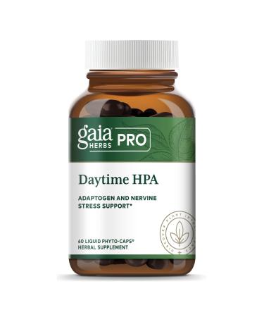 Gaia PRO Daytime HPA - Adaptogen & Nervine Supplement for Stress & Adrenal Health Support - Ashwagandha  Organic Holy Basil  Oats  Rhodiola & Schisandra - 60 Vegan Liquid Phyto-Capsules (30 Servings) 60 Count (Pack of 1)