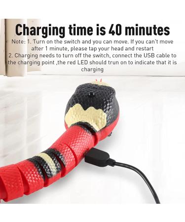 Interactive USB Rechargeable Snake Toy for Cats & Dogs - Realistic Simulation, Smart Sensing, Escape Obstacles - Electric Moving Tricky Snake Toy (Pink) - Buy Online on GoSupps.com