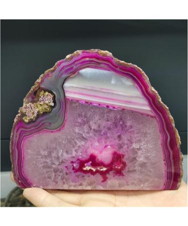 Natural Rough Raw Colorful Agate Half Surface Polishing Furnish and Home Decoration Feng Shui Crystals Stones Modern Ornament Crafts Natural Luster (Size : 750-850g) - Buy Online on GoSupps.com