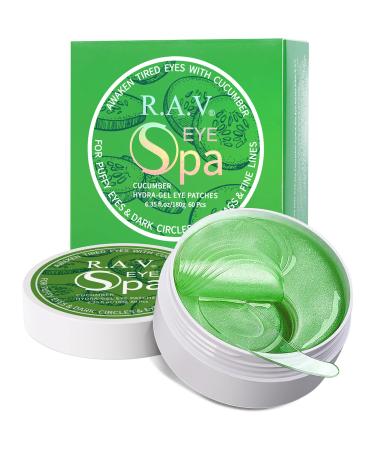 Under Eye Patches, R.A.V Cucumber Eye Masks, 30 Pairs Collagen Patches for Nourish Firming Repair for Fine Lines, Wrinkles, Dark Circles Bags Eye Treatment, Improve Lines Puffiness for men women