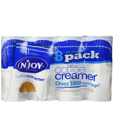 N'Joy 827783 Non-Dairy Coffee Creamer, 16 oz Canister, 8/Carton