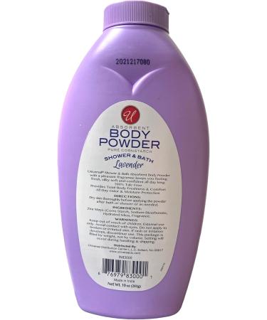 Absorbent Body Powder Pure Cornstarch Lavender Shower & Bath 10 oz. (2 Pack) - Buy Online on GoSupps.com