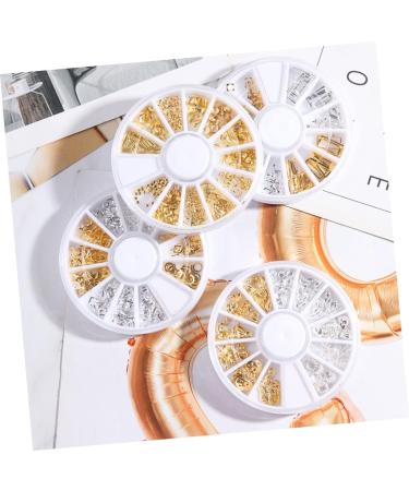 minkissy 4 Boxes Manicure Accessories Rhinestone for Nails Nail Jewelry Palette The Circle 3d - Buy Online on GoSupps.com