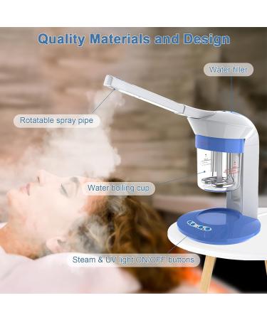 Face Steamer Deep Cleansing Moisturizing Oil Control Portable Ion Vapour Ozone Steamer for Facial Care and Facial Cleansing Home Use Aromatherapy Humidifier - Buy Online on GoSupps.com