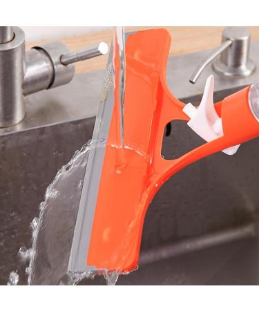 Window Squeegee - 32cm Effective Window Cleaning Squeegee | Cleaner Tool Bathroom Window Scrubber with Water Spray | Mirrors Wiper Shower Door Squeegee Cleaner for Dining Tables Mirrors - Buy Online on GoSupps.com