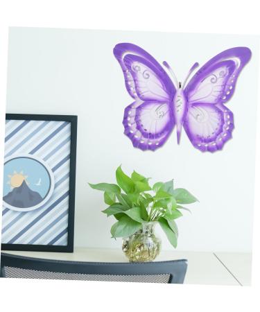 1pc Wrought Iron Colorized Butterfly Decor Wall Art Hanger Wall Hanging Pendant Ornament The Tree - Buy Online on GoSupps.com