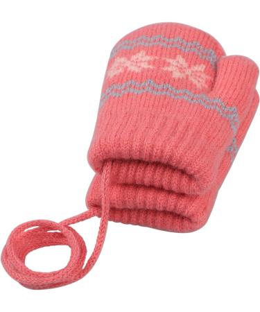 Infant Toddlers Winter Mittens with Dual Plush Layers - Rosy Cute Cartoon Gloves for Baby Girls Boys 0-3 Years - Buy Online on GoSupps.com